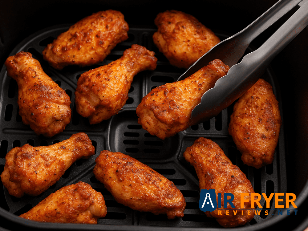 Air Fried Chicken with Tongs Air Fryer Reviews