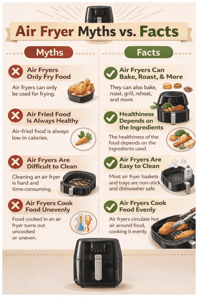 Air fryer facts and myths comparison Air Fryer Reviews