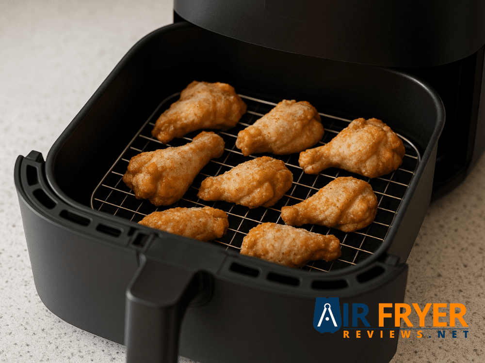 Chicken Cooking in Air Fryer Rack Air Fryer Reviews