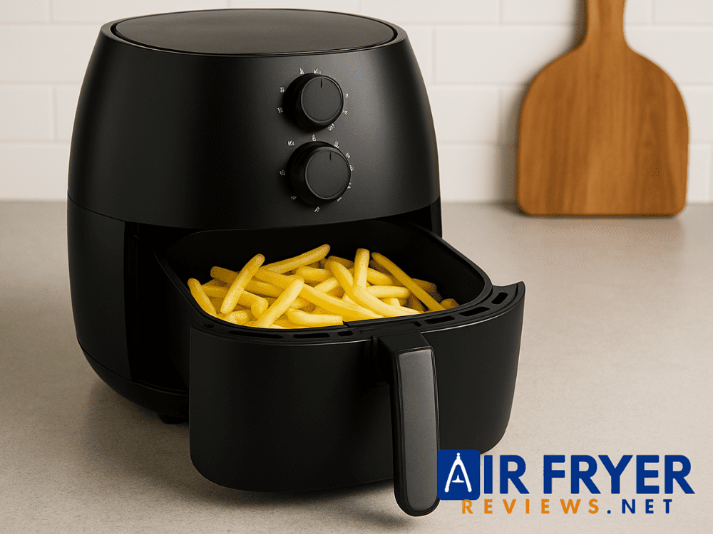 What is an Air Fryer - How It Works & Why It’s a Smart Kitchen Choice 13 Popular basket style air fryer on a counter Air Fryer Reviews