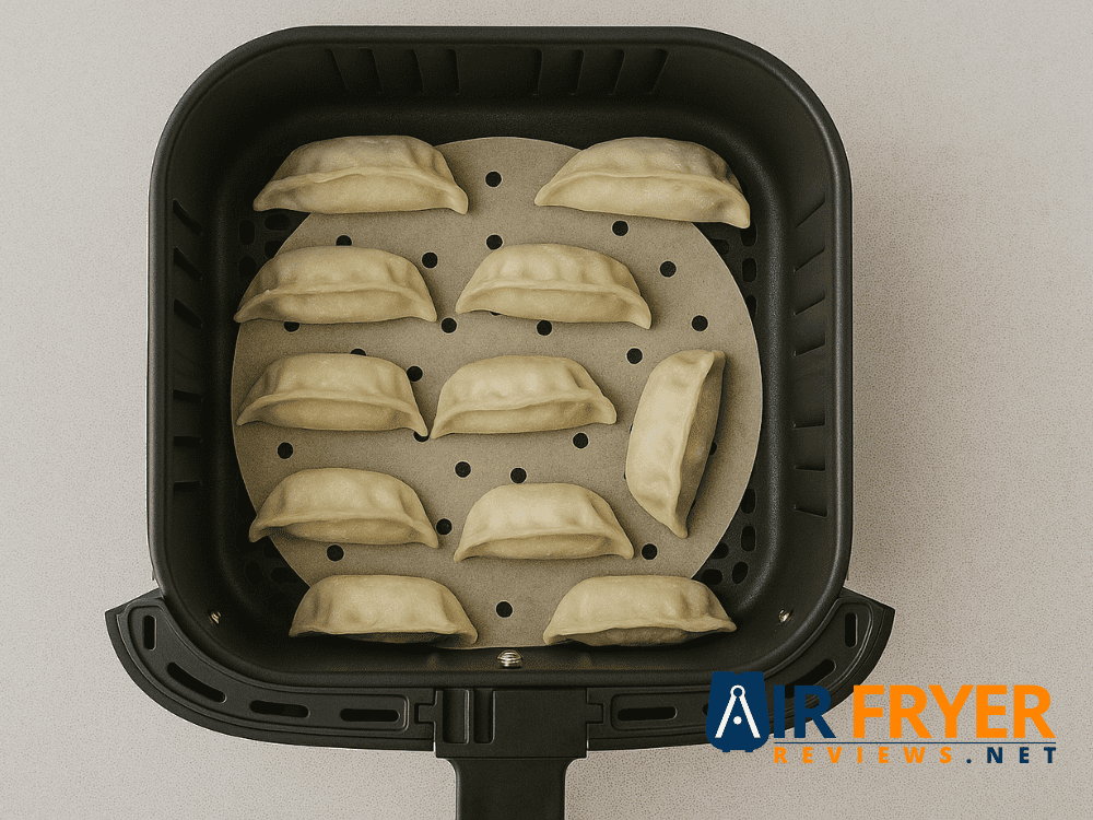 Air Fryer Frozen Potstickers: Quick & Easy Dumplings for a Delicious Snack 13 Potstickers arranged in a single layer Air Fryer Reviews