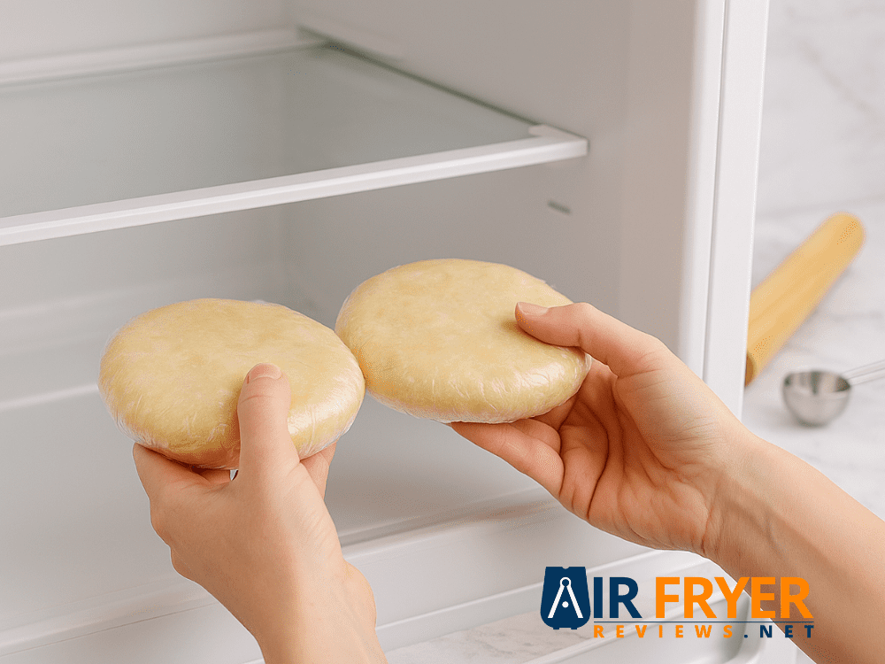 dough discs wrapped in plastic in the refrigerator Air Fryer Reviews