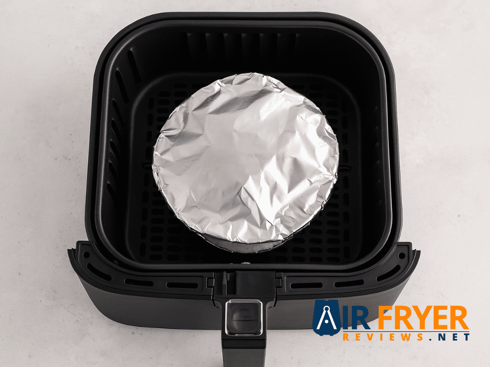 How to Cook Marie Callender’s Chicken Pot Pie in an Air Fryer? 12 Pot pie in air fryer with foil tenting the top Air Fryer Reviews
