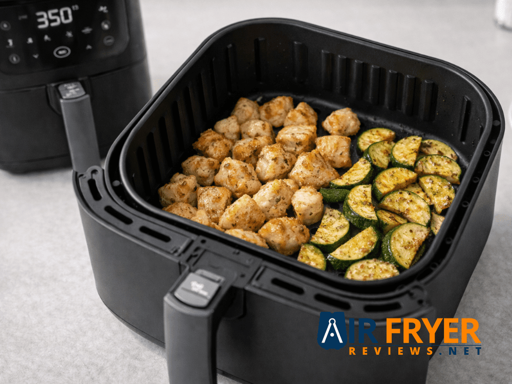 COSORI 2.1 QT Mini Air Fryer: A Glimpse at Its Promise 16 Garlic Chicken Bites with Roasted Zucchini Air Fryer Reviews
