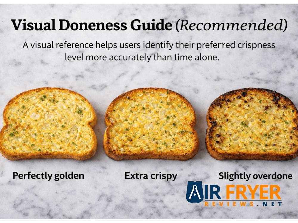Air fryer Texas toast garlic bread doneness guide Air Fryer Reviews