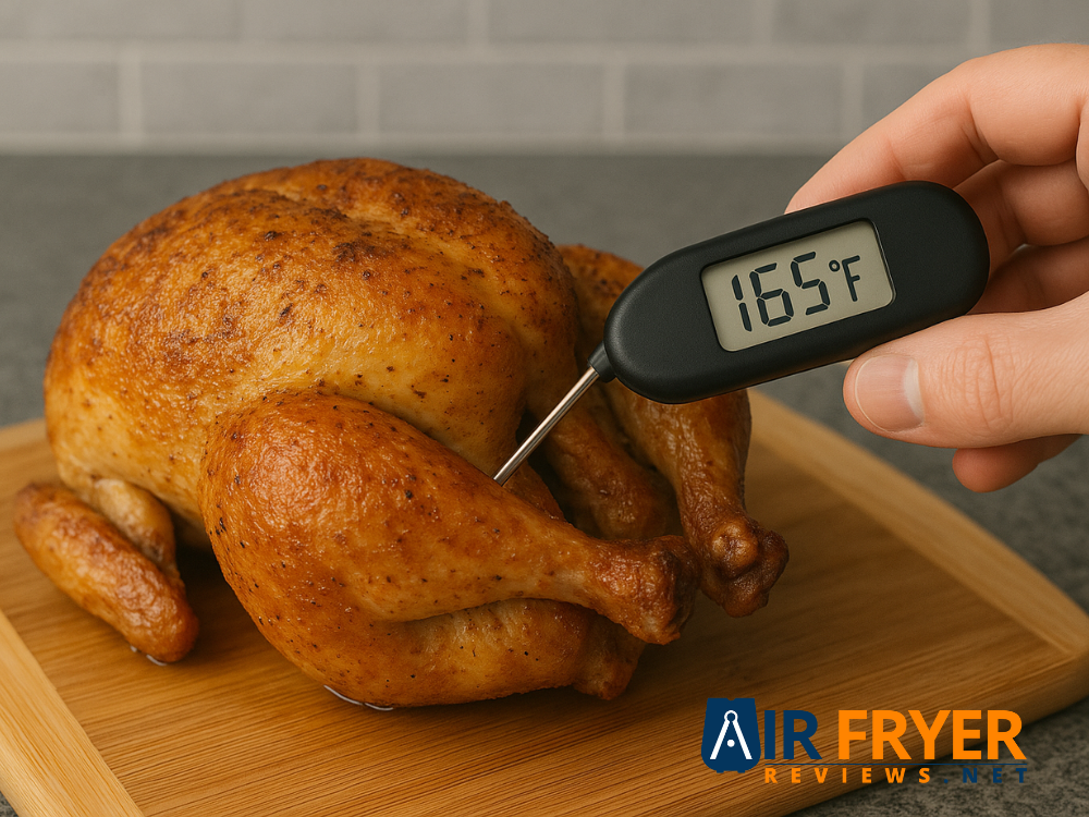 Home 19 thermometer 165°F 74°C at the thickest 1 Air Fryer Reviews