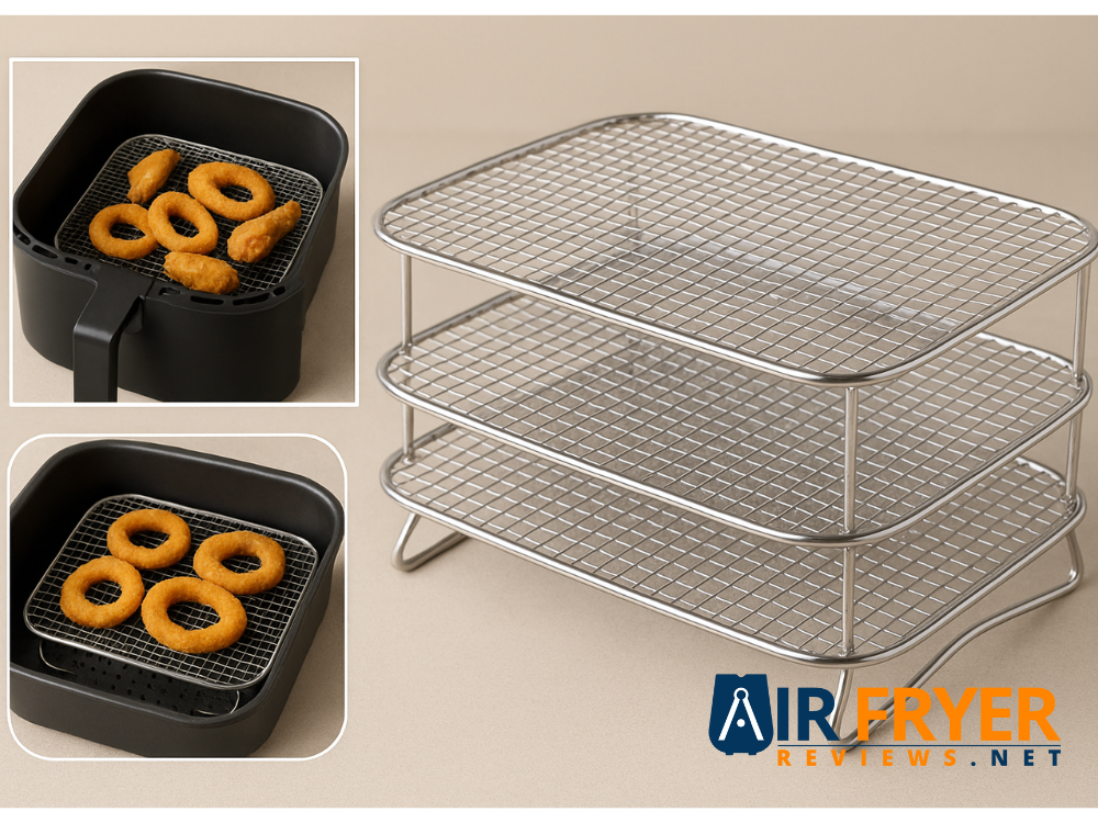 Stackable Air Fryer Wire Mesh Racks Air Fryer Reviews