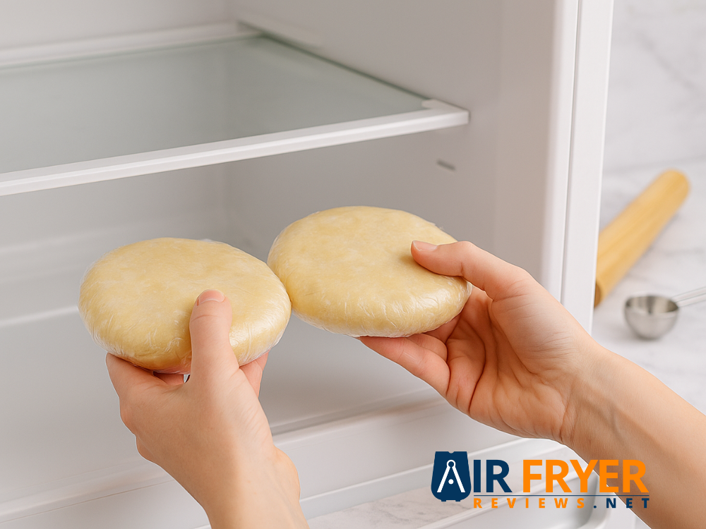 dough discs wrapped in plastic in the refrigerator Air Fryer Reviews