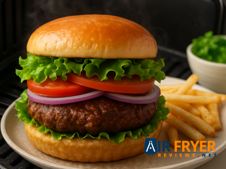 How to Make a Light Fresh Beef Burger in the Air Fryer No Grease Air Fryer Reviews