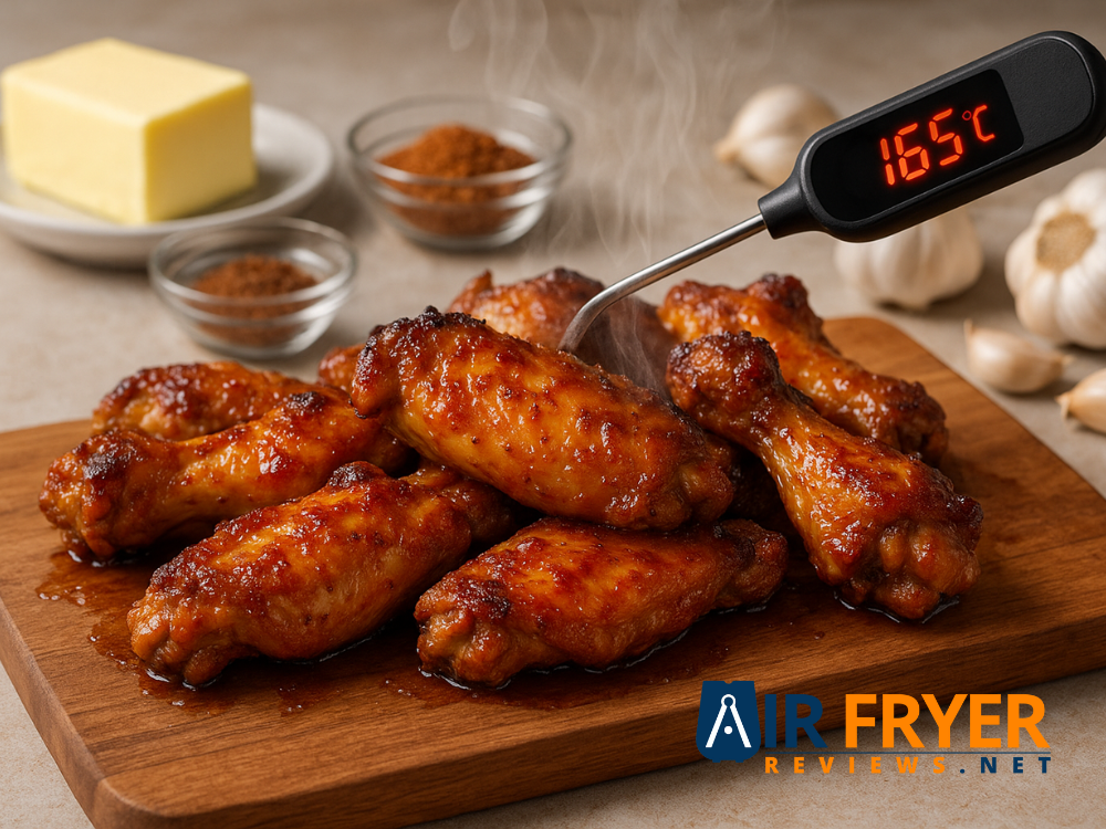 Crispy Baked Chicken Wings Digital Reading 165 Air Fryer Reviews