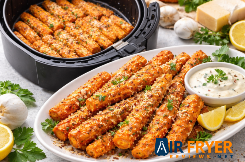 Perfectly Crispy Parmesan Carrots (Oven&Air Fryer Recipe)