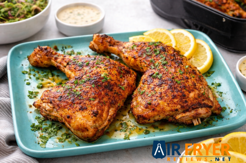 Recipe Card: Crispy Air Fryer Chicken Quarters