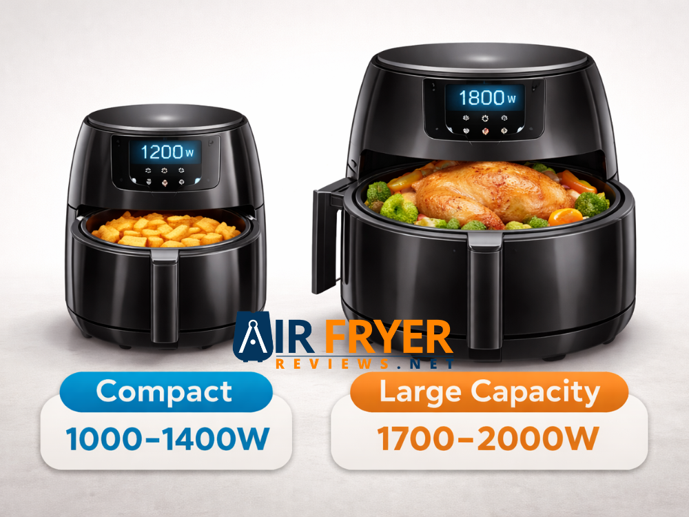 Air fryer comparison compact vs. large capacity Air Fryer Reviews