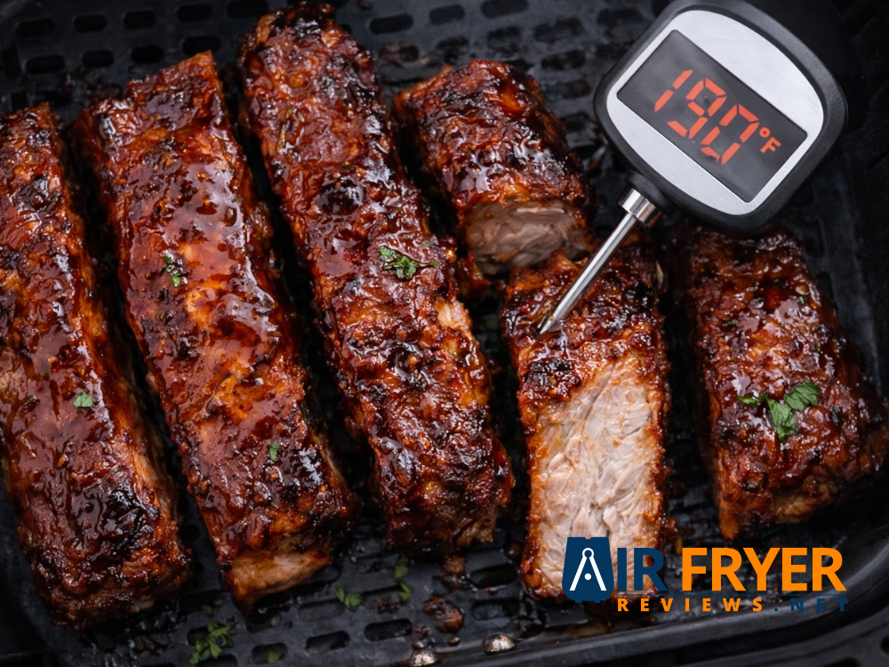 Tender Perfection Air Fryer Country Style Ribs (Recipe & Troubleshooting) 5 Boneless pork ribs visual cooking progression Even with a thermometer appearance Air Fryer Reviews