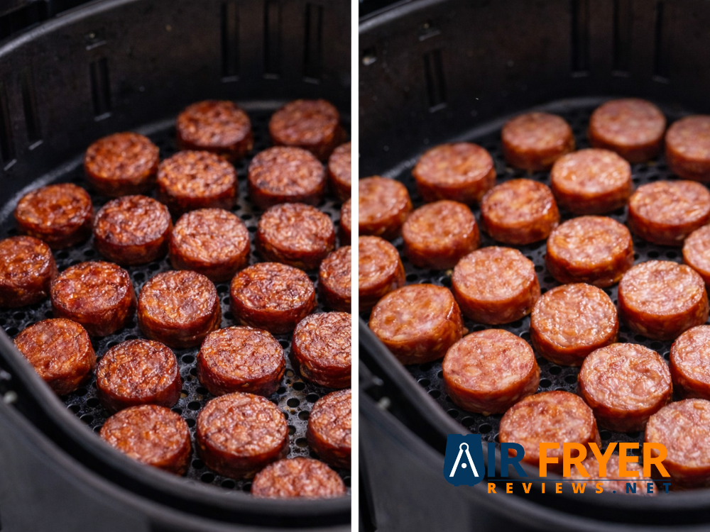 showing the crispness of smoked vs. fresh Air Fryer Reviews